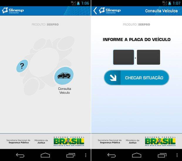 Aplicativo de celular que checa veículo furtado é um dos mais baixados do mundo