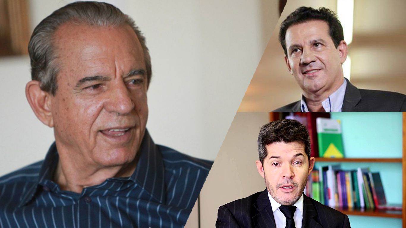 Iris, Waldir e Vanderlan aparecem como principais nomes da disputa (Fotos: Reprodução)