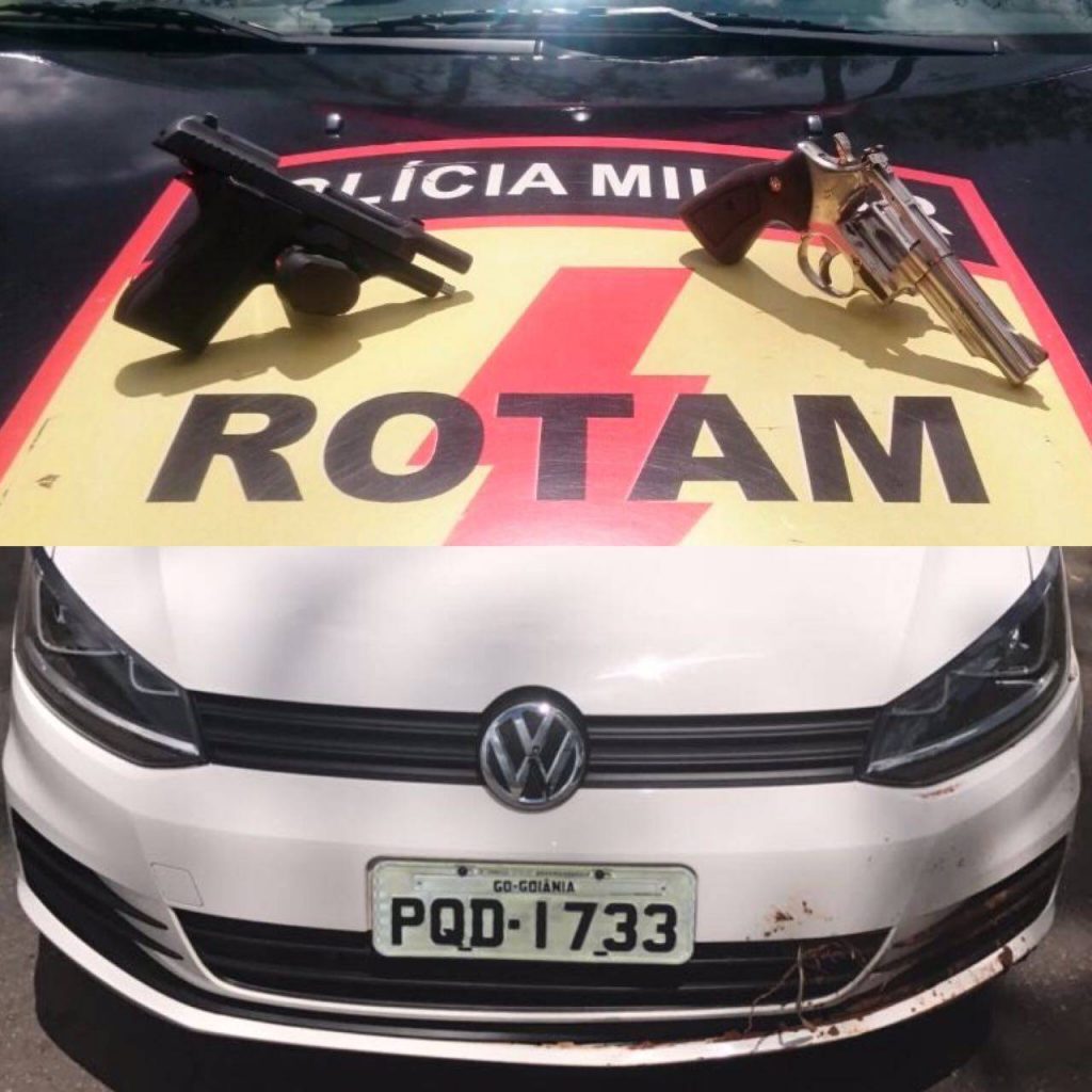 Policiais da Rotam matam supostos assaltantes durante troca de tiros no Jardim Mariliza| Foto: Reprodução/Polícia Militar