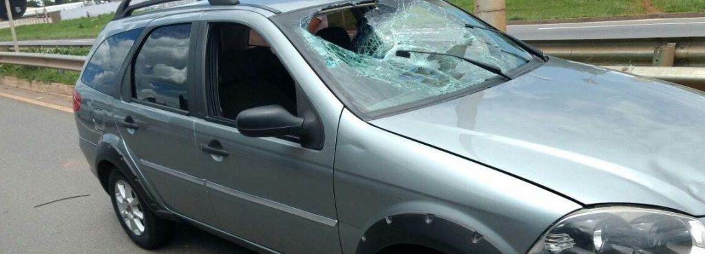 Trabalhador da Ceasa é atropelado ao tentar atravessar a BR-153| Foto: Reprodução/PRF