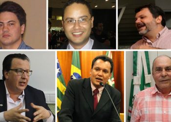 Prefeito Iris Rezende (PMDB) anuncia mais nomes para sua equipe: Igor Franco, Rodrigo Mello, Luiz Felipe Gabriel, Alexandre Magalhães Diniz, Felisberto Tavares e Sebastião Peixoto | Fotos: Reprodução