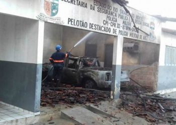Unidade do Pelotão Destacado de Polícia Militar de Arez, na região leste do Rio Grande do Norte | Foto: Divulgação/PM