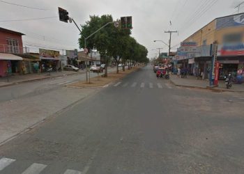 Jhuly Khethelen, de apenas 15 anos, foi arrastada por 800 m na Av. W-5, em Aparecida de Goiânia | Foto: Reprodução/Google Maps