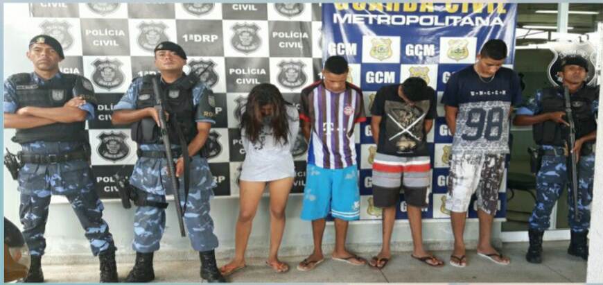Criminosos foram identificados no Jardim Novo Mundo | Foto: Divulgação/PM
