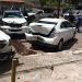 Ladrões destroem pelo menos quatro carros fugindo da Rotam | Foto: Reprodução