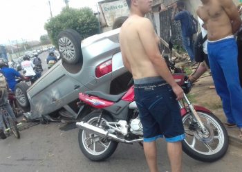 Acidente no balneário deixou duas vítimas fatais em fuga de criminosos | Foto: Leitor/WhatsApp