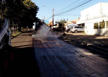Asfalto no Parque Amazônia recebe recuperação | Foto: Divulgação/Prefeitura