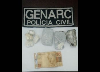 Droga foi encontrada dentro da vagina da mulher | Foto: Divulgação/ Genarc