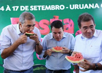 Vice-governador José Eliton (PSDB) participou de assinatura de convênio para obras na região do Vale de São Patrício | Foto: Divulgação/Governo de Goiás