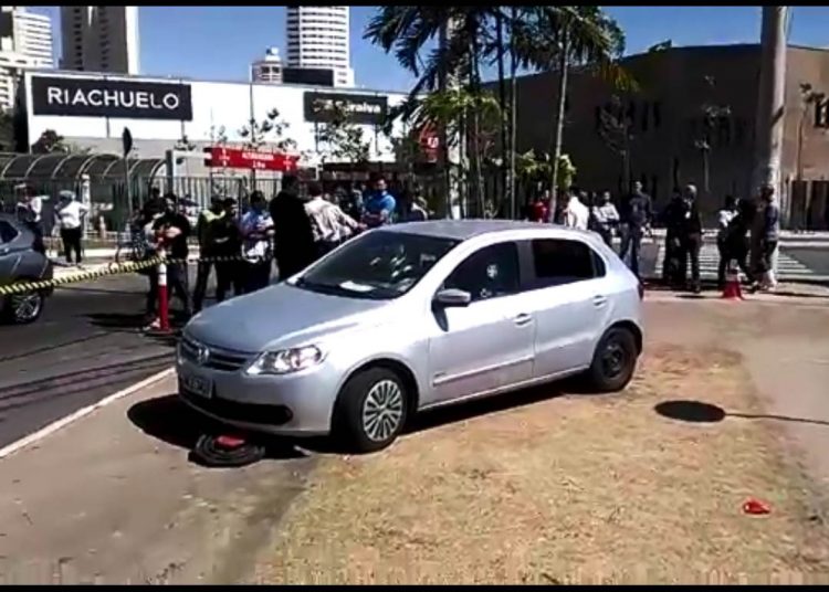 Crime aconteceu no final da manhã desta terça-feira, 1, no Jardim Goiás | Foto: Leitor/Whatsapp
