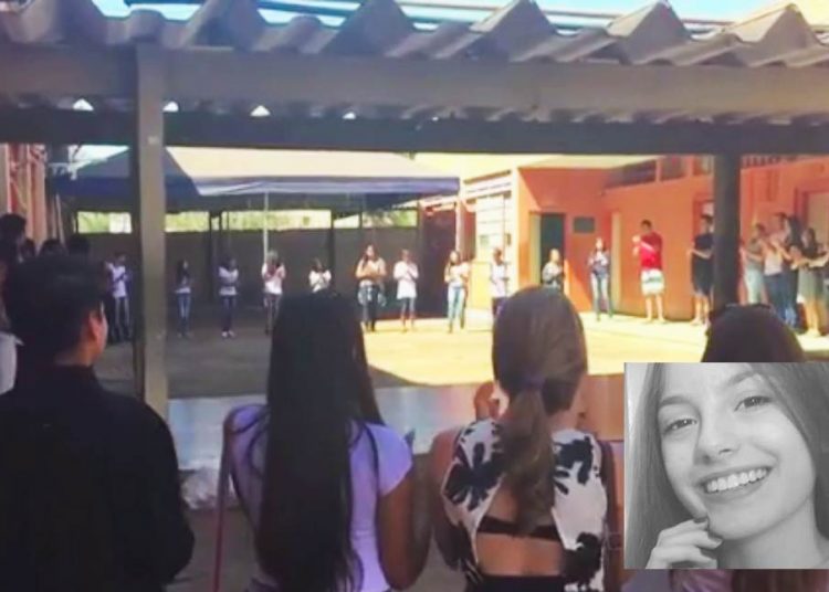 Colegas e professores se uniram em homenagem a Tamires | Foto: Leitor/WhatsApp