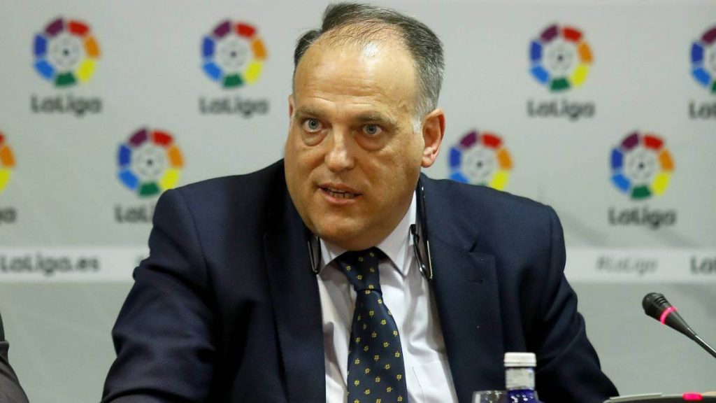 Presidente da Liga Espanhola Javier Tebas | Foto: Reprodução