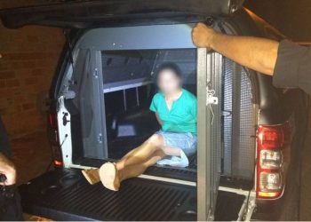 Mulher espanca filho de 7 anos para obrigar pai a buscá-lo e acaba presa pela Rotam em Sen. Canedo | Foto: Divulgação/Rotam