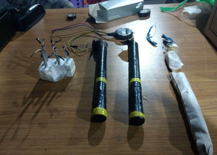 Gerente teve explosivos amarradas ao seu corpo | Foto: WhatsApp