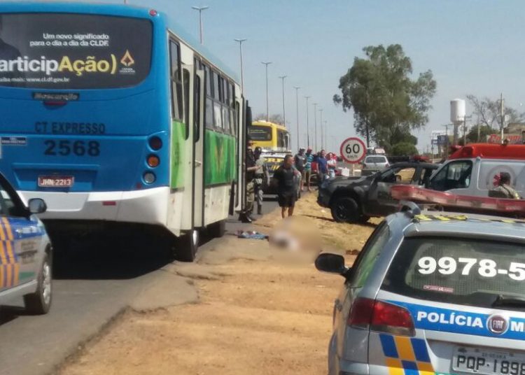 PM reagiu a assalto e baleou dois criminosos | Foto: Leitor / WhatsApp