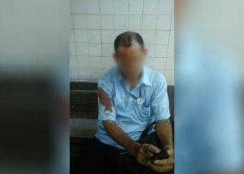 Motorista agredido em Goiânia | Foto: Murilo Silva