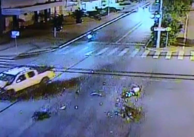 Motorista bêbado atropelou e matou mulher em Aparecida de Goiânia | Foto: Reprodução / Câmeras de Segurança