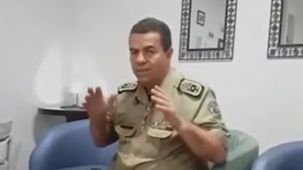 Ação 'foi repleta de erros da minha corporação', diz comandante da PM em vídeo | Foto: Reprodução/ Vídeo