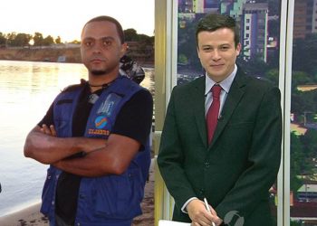 Repórter Lucílio Macedo e cinegrafista Anderson Barbosa foram vítimas de assalto na manhã desta quinta-feira, 16 | Foto: Reprodução/ Redes Sociais