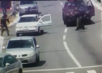 GRAer aborda ladrão de carro no Setor Sul, em Goiânia | Foto: Reprodução