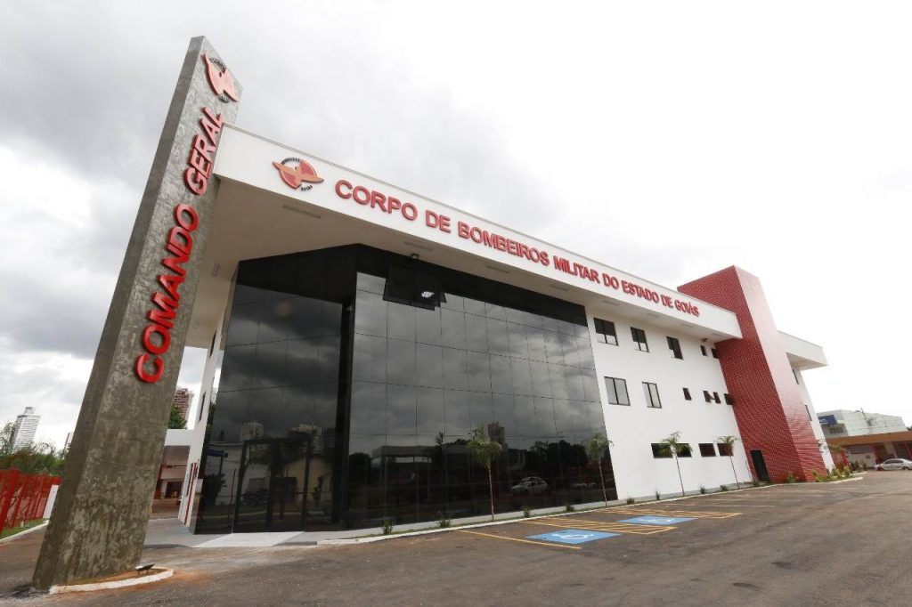 Novo quartel do Corpo de Bombeiros Militar do Estado de Goiás (CBMGO) no Jardim América, em Goiânia | Foto: Divulgação