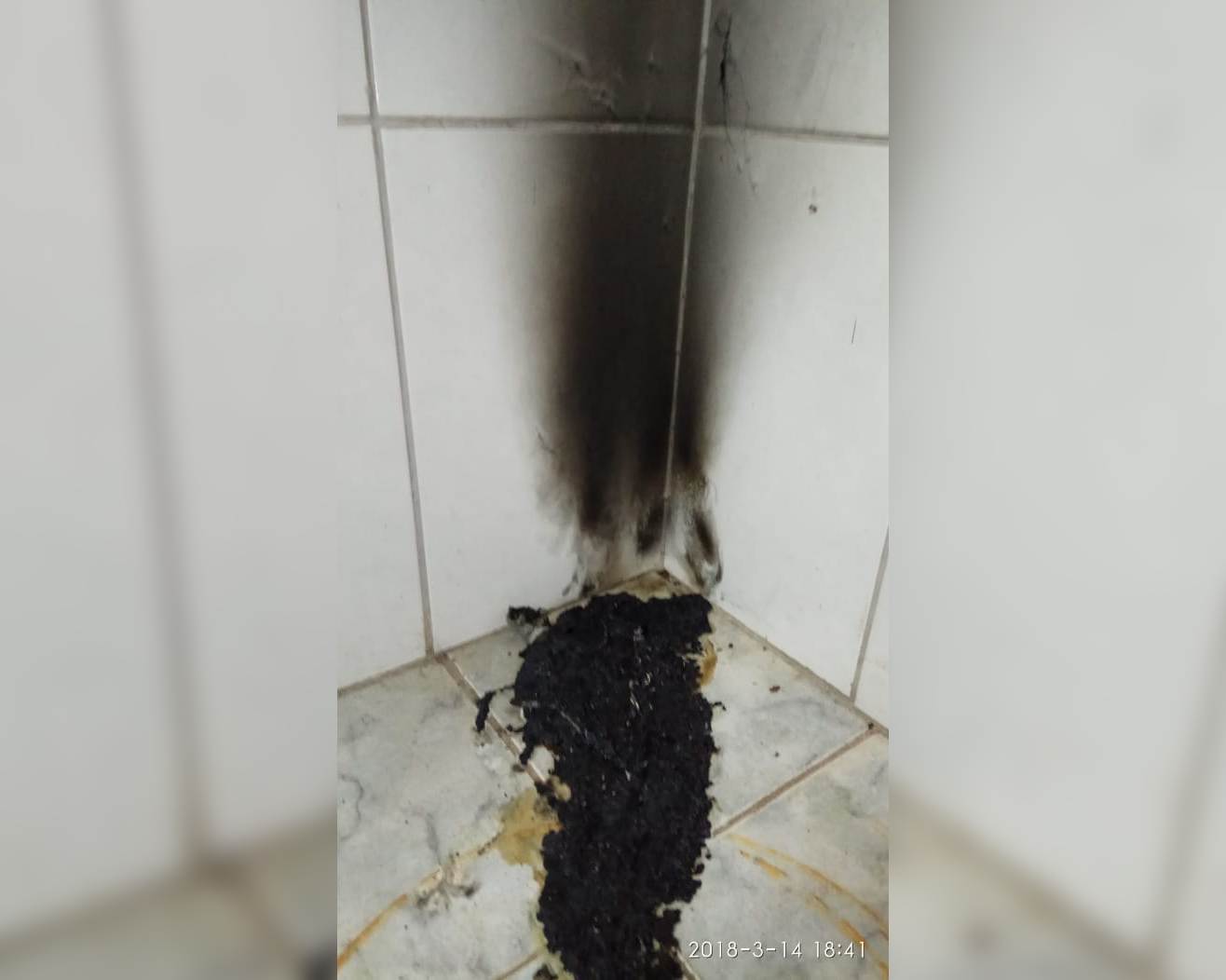 Polícia Militar salva mulher que tentava suicídio após colocar fogo no quarto | Foto: Divulgação/ PM