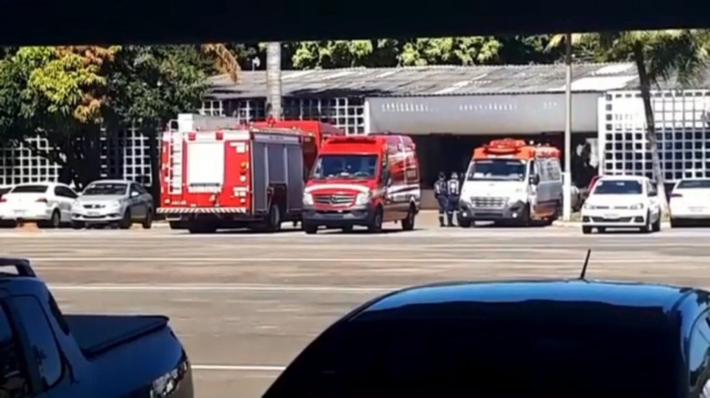 Corpo de Bombeiros foi acionado para controlar incêndio em centro de internação provisória do 7º Batalhão da PM | Foto: Reprodução