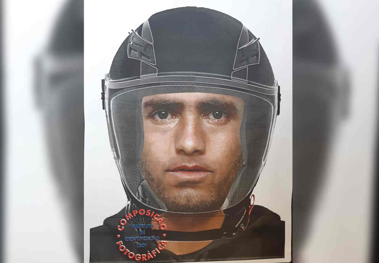 Polícia Civil divulga retrato falado de criminoso que é conhecido como Tarado da Moto e tem atuado na Região Noroeste de Goiânia | Foto: Divulgação / PC