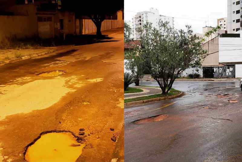 Seinfra tem telefone para pedido de conserto de buracos em Goiânia