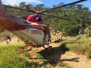 Homem fratura costelas em acidente de motocross na Serra das Areias | Foto: Divulgação / CBMGO