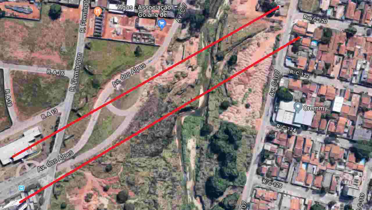 Ponte Vila dos Alpes Córrego Cascavel Jardim América