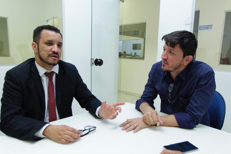 Alcidistas e Glaustin: deputado federal Glaustin da Fokus (PSC) em reunão com o suplente de vereador Daniel Rodrigues (Patriotas) nesta sexta, 5 | Foto: Divulgação