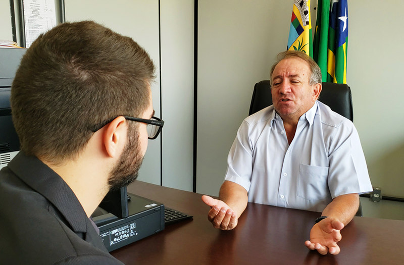 Presidente da Câmara de Aparecida Vilmar Mariano (MDB) foi entrevistado pelo Aparecida Sem Censura | Foto: Folha Z