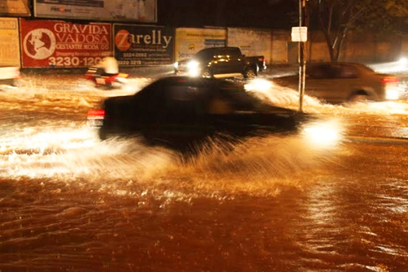 Defesa Civil de Aparecida alerta para áreas de risco de alagamento na cidade | Foto: Reprodução