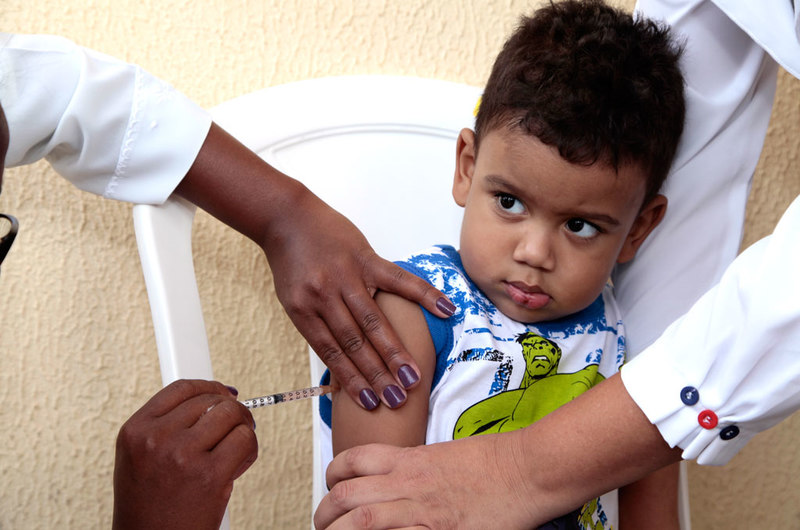 1ª fase da vacinação contra sarampo em Aparecida é destinada às crianças com mais de 6 meses e menos de 5 anos | Foto: Enio Medeiros