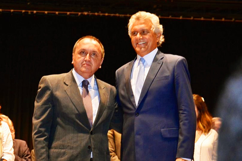 Secretário estadual de Segurança Pública Rodney Miranda e governador de Goiás Ronaldo Caiado | Foto: Divulgação