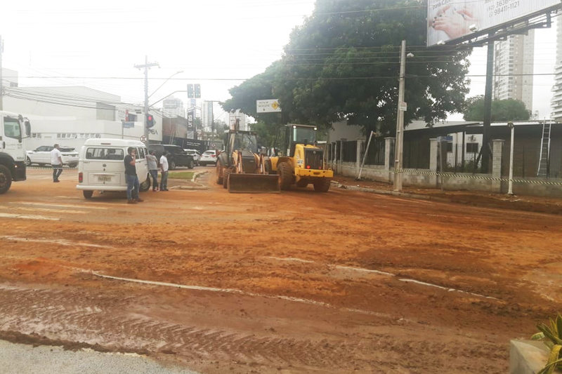 Ponto de alagamento entre as ruas 87, 132 e Avenida Cora Coralina, no Setor Sul, é o mais crítico de Goiânia | Foto: Rodrigo Czepak