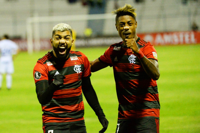 Gabigol e Bruno Henrique são destaques no ataque rubro-negro que encara o River Plate na final da Libertadores | Foto Alexandre Vidal / Flamengo