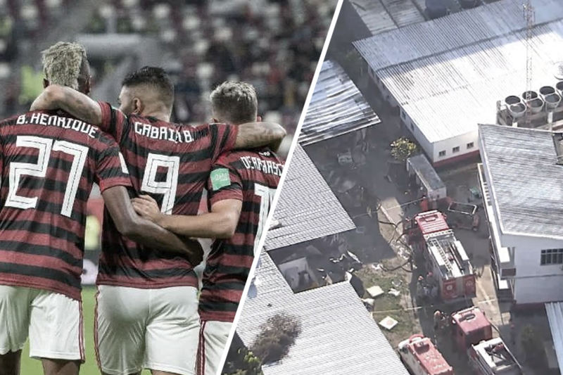 Incêndio que vitimou jovens atletas ainda marca ano vitorioso do Flamengo no futebol | Foto: Montagem