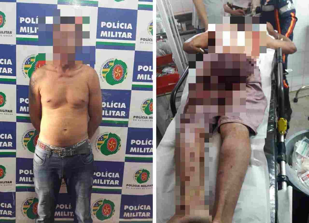 homem esfaqueado Colina Azul