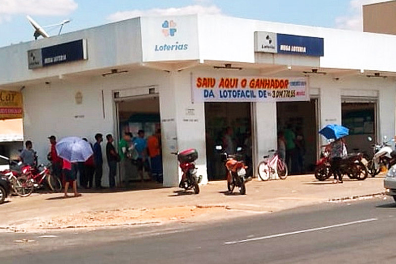 Loteria em Aparecida de Goiânia que já vendeu bilhetes premiados em 2 sorteios diferentes e cria expectativa para a Mega da Virada | Foto: Reprodução