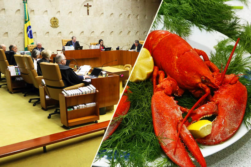 TCU libera licitação que prevê refeições do STF com lagostas e vinhos premiados | Foto: Montagem / Fotos Públicas