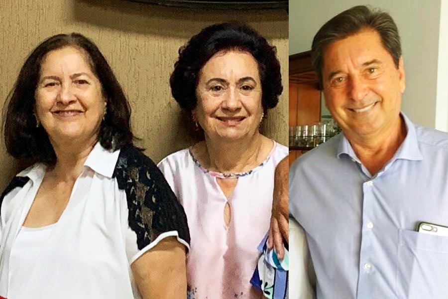 Nelma, Nelita e Maguito Vilela | Foto: Arquivo Pessoal