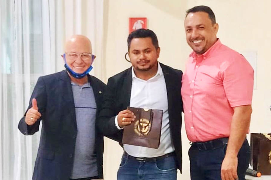 Professor Alcides, Erivelton Contador e André Fortaleza
