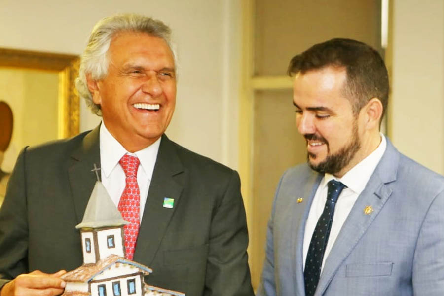 Ronaldo Caiado e Gustavo Mendanha