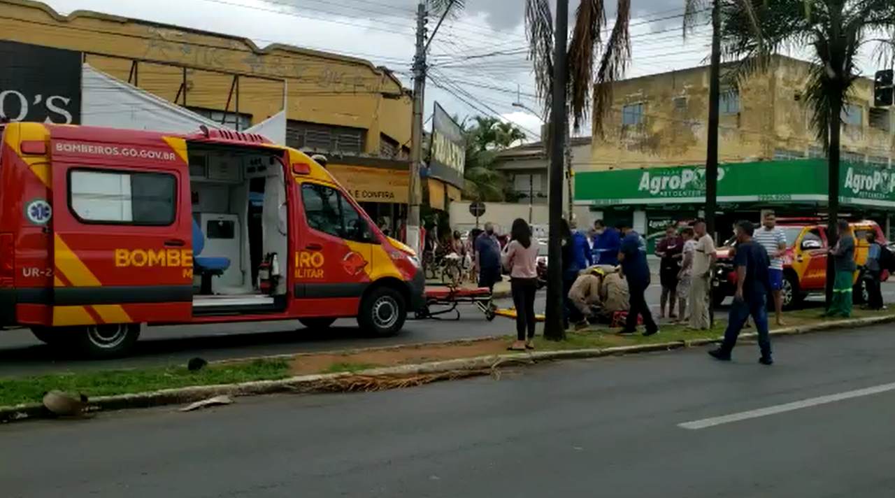 Idoso atropelado no Jardim América, em Goiânia | Foto: José Alves