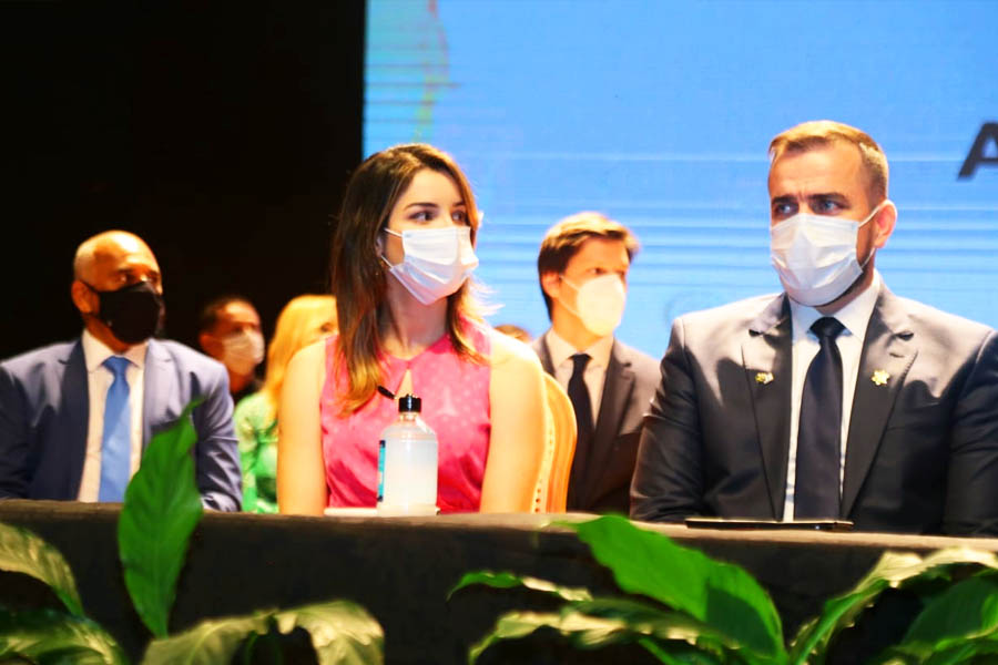 Mayara Mendanha, Gustavo Mendanha, Rogério Cruz e Daniel Vilela