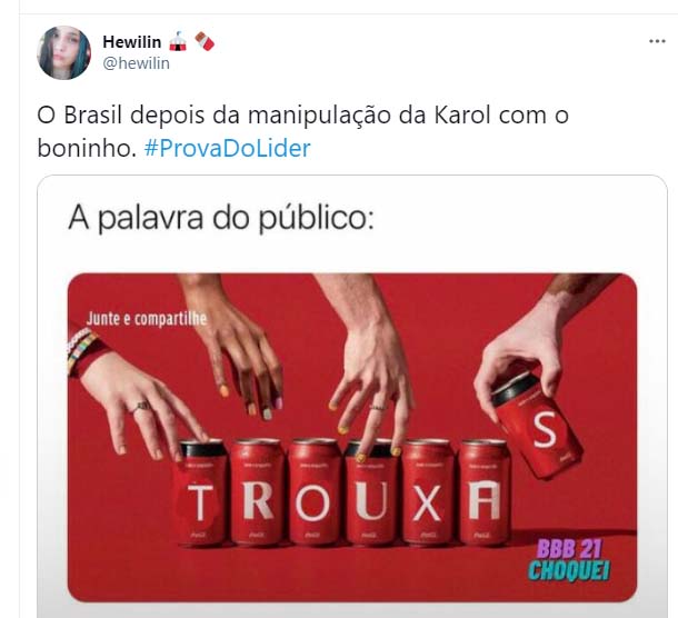 Karol Conká vence prova do líder e internet é bombardeada com memes