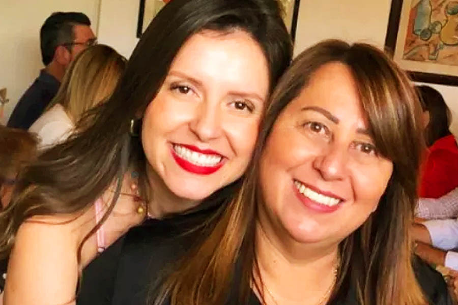 Prefeita da Bela Vista Nárcia Kelly e a mãe, Sueli Alves | Foto: Divulgação