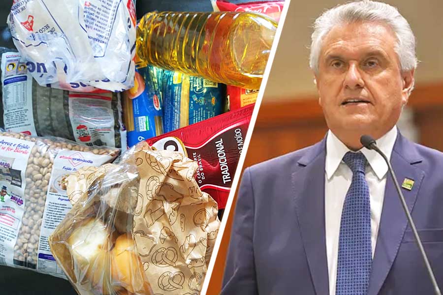 Caiado determina novo plano de distribuição de cestas básicas no Estado